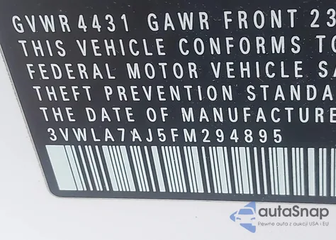 2015 Volkswagen Jetta 2.0L Tdi Sel from USA, damaged, VIN 3VWLA7AJ5FM294895
